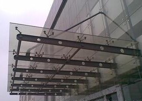 人行道玻璃罩棚//通风井玻璃罩棚